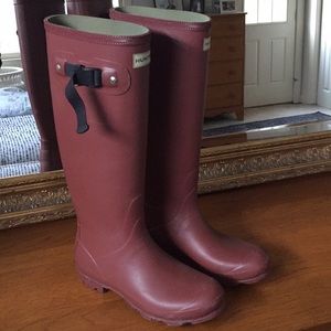 Hunter rain boots. Tall.